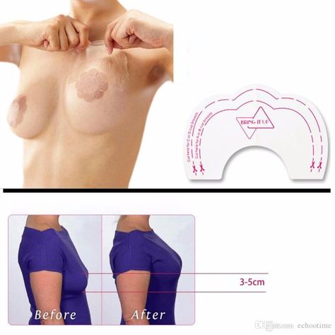 2019 Brand New Lady Instant Breast Lift Tape Bust Lifting Invisible Breast Stickers Brassiere Sticker BareLift Chest Lift From Echootime, $0.52 | DHgate.Com Causal Chic, Bra Tape, Bust A Move, Invisible Bra, Breast Tape Lift, Breast Lift, Flower Shape, Printed Sweatshirts, Women Lingerie