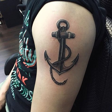 93090916-anchor-tattoos Anchor Tattoo Ideas, Anker Tattoo Design, Anchor Tattoo Meaning, Small Anchor Tattoos, Anchor Tattoo Design, Anker Tattoo, Anchor Tattoos, Theme Tattoo, Anchor Tattoo