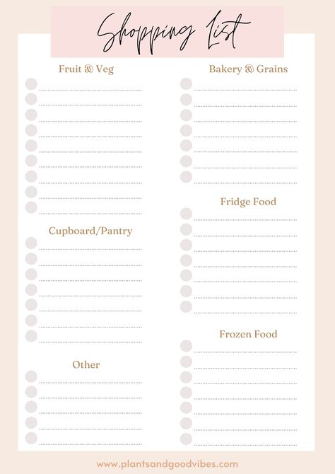 Recipe List Template, Goodnotes Shopping List Template, Shopping Lists Templates, Shopping List Template Aesthetic, Grocery List Template Aesthetic, Free Printable Shopping List Templates, Shopping List Printable Free, Food Shopping List Template, Ipad Templates