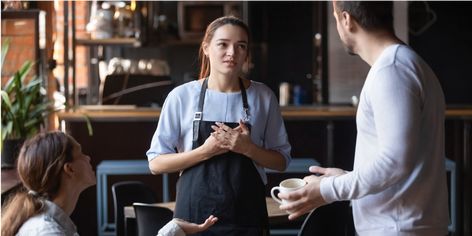 Do you have a strategy prepared for responding to negative reviews online? Step away from the keyboard and read these great tips before reacting in a public forum. https://zapier.com/blog/how-to-respond-to-negative-reviews/ Waiter Uniform, Poor Family, Short Article, Working In Retail, Standing In Line, Restaurant Owner, Bad Food, We Got It, Gloucester