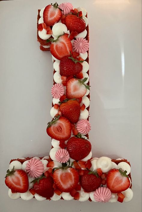 Number Cake Strawberry, Berry Sweet One First Birthday Cookies, Purple Food For Color Party, Number 1 Strawberry Cake, Berry First Birthday Cake Table, Berry One Smash Cake, Sweet One Strawberry Birthday Theme, Strawberry Shortcake Second Birthday, Strawberry Theme First Birthday Pictures