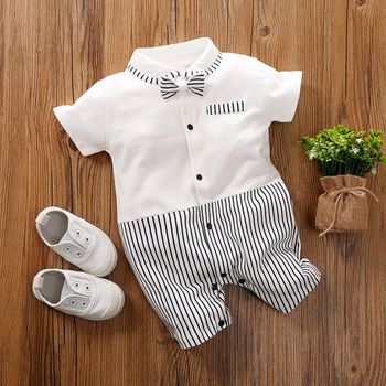 Toddler Boy Costumes, Newborn Baby Dresses, Baby Boy Dress, Trendy Baby Clothes, Baby Dress Design, Baby Rompers, Baby Boy Romper, Short Sleeve Romper, Boys Romper