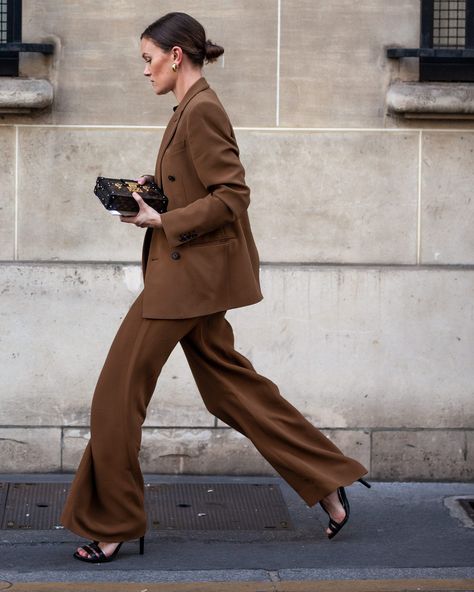 Work Outfits Frauen, Brown Suit, Office Outfits Women, Looks Street Style, Casual Work Outfits, Work Outfits Women, 가을 패션, Suit Fashion, Office Outfits