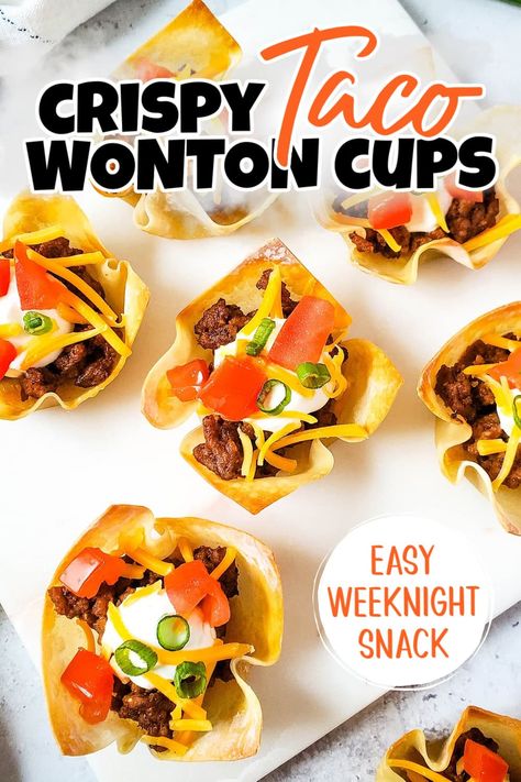 Taco Wonton Cups: Tiny Tacos, Big Flavor!