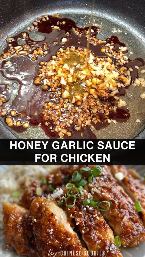 For this easy honey garlic sauce, you only need 3 ingredients to make honey garlic chicken in 15 minutes. Honey Chicken Sauce Recipe, Honey And Garlic Sauce, Honey Chicken Sauce, Garlic Sauce Recipe For Chicken, Honey Garlic Chicken Tenderloins, Honey Garlic Parmesan Chicken, Homey Garlic Sauce Recipe, Honey Garlic Chili Dressing, How To Make Honey Garlic Sauce