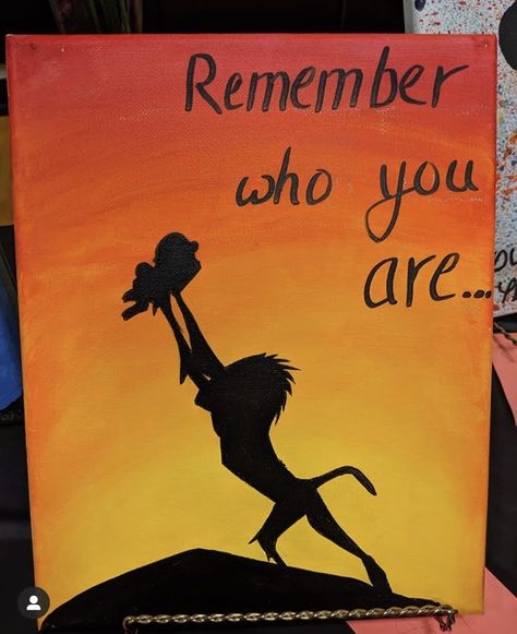 Lion King Painting Ideas, The Lion King Painting, Disney Diy Painting Canvas, Drawing Lion King, Lion King Watercolor, Lion King Canvas Painting, Lion King Painting Easy, Canvas Painting Ideas Disney, Lion King Painting