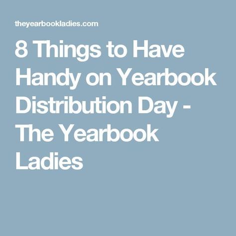 8 Things to Have Handy on Yearbook Distribution Day - The Yearbook Ladies Yearbook Design Layout, Yearbook Staff, Yearbook Spreads, Yearbook Layouts, Stressful Day, Yearbook Pages, Yearbook Covers, Yearbook Themes, Yearbook Design