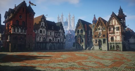 Minecraft Medieval City, Minecraft Medieval Buildings, Minecraft Castle Designs, Minecraft Kingdom, Kings Landing, Minecraft Base, Bangunan Minecraft, Minecraft House Plans, Easy Minecraft Houses