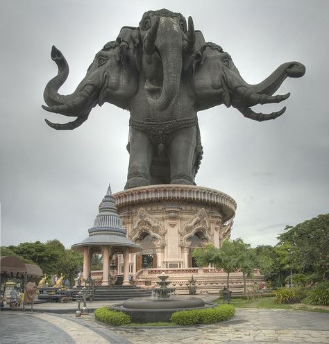 Erawan Museum, Samrong, Tai - Thailand Three Headed Elephant, Temple Elephant, Erawan Museum, Elephant Thailand, Samut Prakan, Chiang Mai Elephant, Putrajaya, Riding Elephants In Thailand, Thailand Elephant Sanctuary