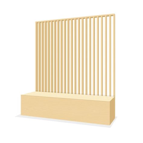 How to build a wood slat room divider Ways To Separate A Room, Slat Partition, Wood Slat Room Divider, Slat Room Divider, Entrance Office, Hollow Wall Anchors, Wood Drill Bits, Wood Slat Wall, Room Entrance