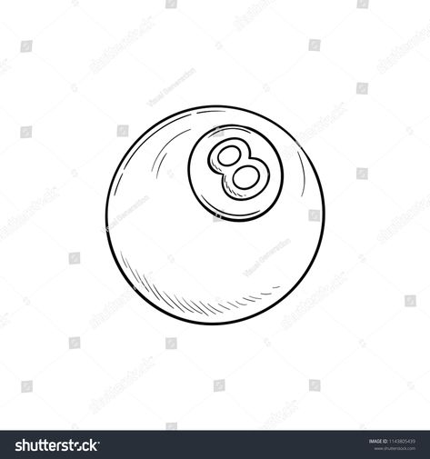 8 Ball Tattoo Outline, Billiard Ball Tattoo, 8 Ball Tattoo Design, Billiard Tattoo, Billiards Tattoo, Pool Ball Tattoo, Bingo Tattoo, Eight Ball Tattoo, Eightball Tattoo