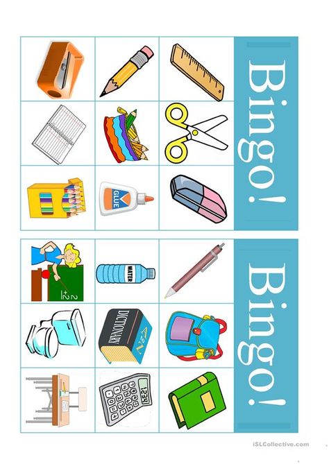 School Supplies Activities For Kids, School Supplies Clipart, Farm Theme Preschool, Bingo For Kids, School Suplies, Cake Mini, College School Supplies, Kids School Supplies, School Supplies Organization