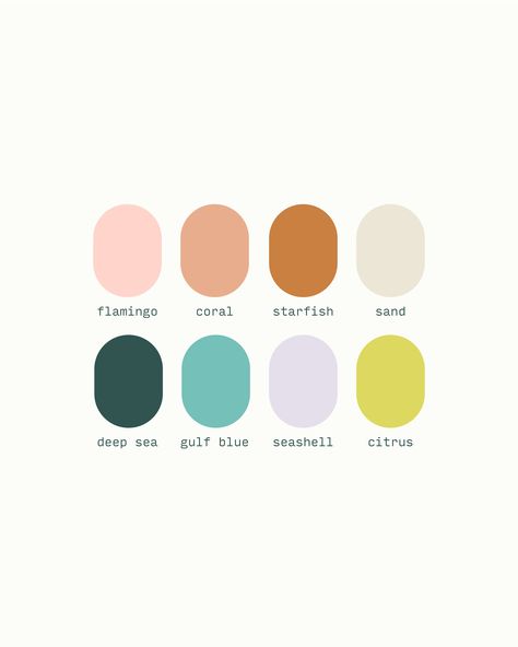 Swimwear Color Palette, Vibrant Branding Color Palette, Fun Colour Palette Branding, Anthropologie Branding, Bridgerton Color Palette, Beach Branding Color Palette, Bright Swimwear Brand, Bold Feminine Branding Color Palettes, Colour Harmonies