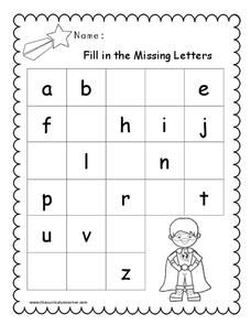 Fill in the Missing Letters Worksheet 1st Grade Letter Worksheets, English Missing Letters Worksheet, Fill In The Missing Alphabet Letters, Write Missing Alphabet Worksheet, Missing Abc Worksheet, Alphabet Missing Letters, Write The Missing Letter Worksheet, Missing Alphabet Worksheets Kindergarten, Missing Letters Worksheet Preschool