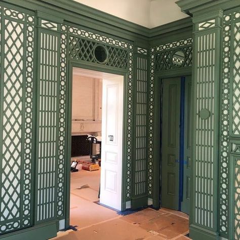 Trellis Rooms, Lattice Wall, Wood Trellis, Grand Entry, Lattice Trellis, Diy Basement, Fancy Things, Wood Architecture, Lets Stay Home