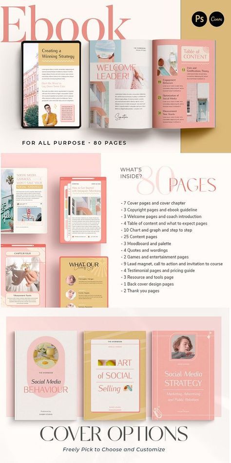 #Canva_Ebook_Template #Ebook_Template_Design #Back_Cover_Design #Canva_Ebook Ebook Mockup, Canva Ebook Template, Free Business Logo, Ebook Template Design, Instagram Graphic Design, Back Cover Design, Book Design Inspiration, Canva Ebook, Business Model Canvas