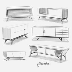 Interior Design Sketchbook, Drawing Furniture, Furniture Sketch, Behance Design, Some Drawings, Furniture Design Sketches, Interior Architecture Drawing, Interior Design Drawings, Design Sketchbook