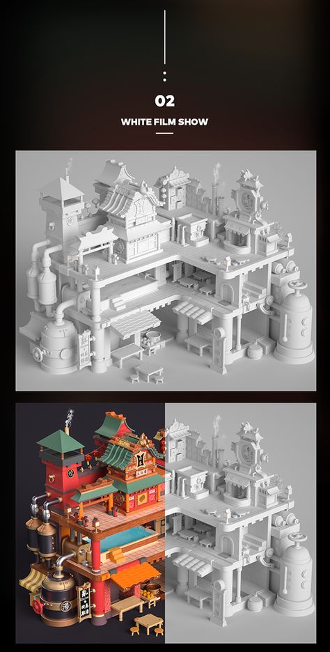 Cube World, Maya Modeling, 3d Modeling Tutorial, Architectural Model, 3d Figures, 3d Concept, Isometric Art, Isometric Design, Isometric Illustration