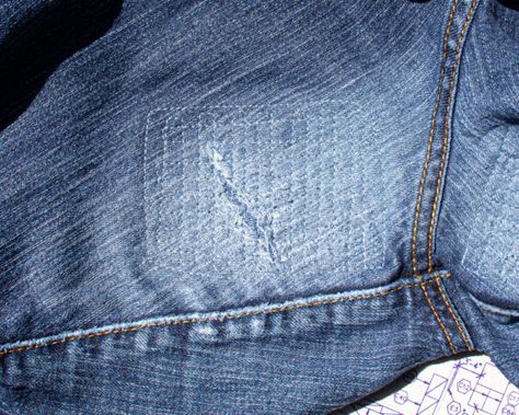 Jean Thigh Repair, How To Fix Jean Thigh Holes, Mending Knees In Jeans, Inner Thigh Jean Repair, How To Patch Jeans Inner Thigh, Repair Ripped Jeans, Fix Ripped Jeans, Visible Mending Jeans, Jean Mending