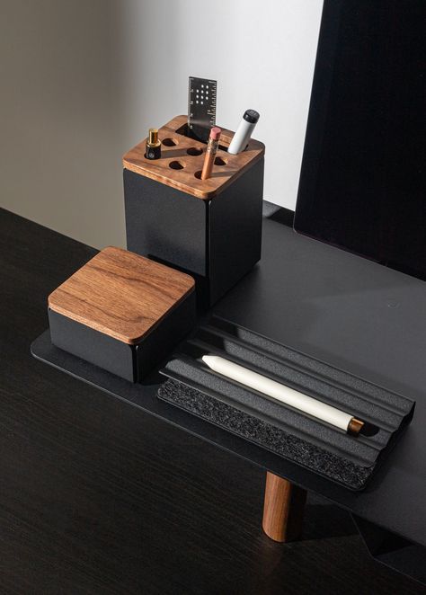 Jeff Sheldon on Twitter: "https://t.co/jYaPOww9W9" / Twitter Cool Desk Accessories For Men, Japanese Desk Accessories, Office Organiser, Concrete Desk Organizer, Wooden Desk Organiser, Desk Accesories, Wooden Desk Orginizer, Magnetic Organizer, Modular Desk