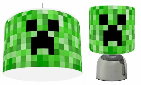 PIXELS MINING GAME GREEN choose Ceiling Light Shade 11" , Touch Lamp, or Bundle | eBay Drum Ceiling Light, Eco Candles, Ceiling Light Shades, Touch Lamp, Light Shade, Drum Shade, Light Shades, Ceiling Light, Ceiling Lights