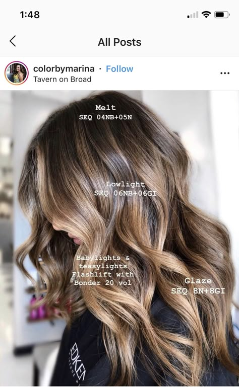 Balayage Hair Brunette Dark Brown, Balayage Hair Brunette, Beach Goddess, Redken Hair Color, Redken Hair Products, Diy Hair Color, Hair Toner, Hair Color Formulas, Hair Brunette