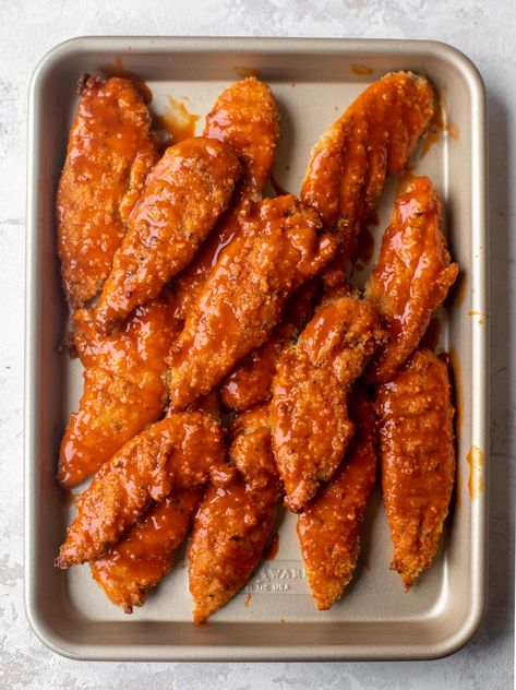 Honey Chicken Wraps, Buffalo Honey Chicken Tenders, Hot Honey Buffalo Sauce, Fried Buffalo Chicken Wraps, Chicken Buffalo Recipes, Hot Honey Chicken Wrap, Buffalo Chicken Breast Recipes, Honey Hot Chicken Tenders, Honey Buffalo Chicken