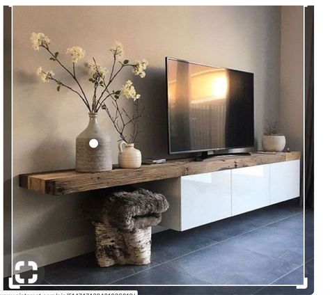 Modern Vintage Bedrooms, Vintage Bedroom Decor, Tv Stand Designs, Wooden Tv Stands, Living Room Tv Stand, Ikea Hacks, Living Room Tv, Ikea Hack, Living Room Interior