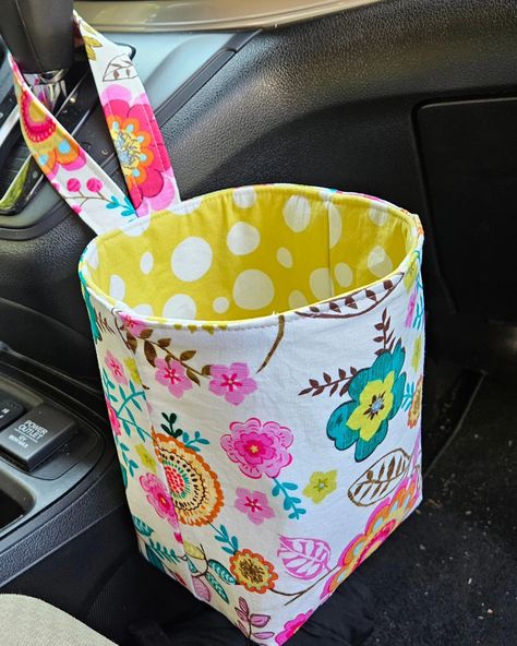 The sewing tutorial for the car trash bag is now live! Comment Car for the free sewing pattern! ✂️🧵 #jmbhandmade #cartrashbagpattern #cartrashbag #fabrictrashbag #sewing #sewingprojects #sew #lovetosew #sewingtutorial #sewistsofinstagram #sewfun #sewingideas #sewsewsew #sewingcreations #handmadeforlife #handmade #handmadelife #createeveryday #colorful Sewing Car Accessories, Car Trash Bag Diy Pattern Free, Car Trash Can Sewing Pattern, Car Trash Bag Diy, Diy Car Trash Can, Sewing Aesthetic, Car Trash Can, Car Trash Bag, Scrap Busters