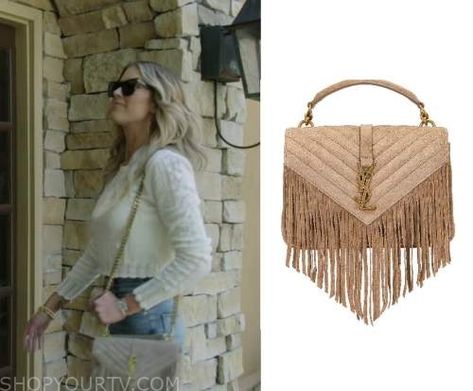 Fringe Bag Outfit, Christina In The Country, Where To Buy Clothes, Fringe Bags, Fashion Tv, Suede Fringe, Episode 3, Season 1, Ysl Bag