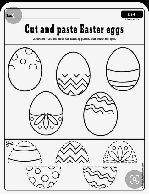 Easter Preschool Worksheets, April Preschool, Easter Kindergarten, Easter Lessons, Easter School, Preschool Activities Printable, Easter Worksheets, Easter Crafts Preschool, Easter Week