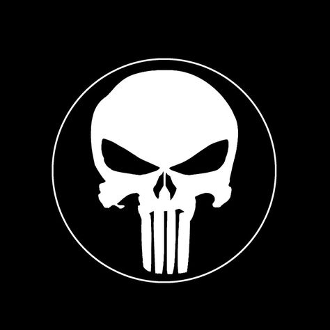 Punisher Symbol, Punisher Skull Logo, Punisher Artwork, Punisher Logo, Printable Things, Hero Logo, Marvel Knights, Punisher Marvel, Punisher Skull