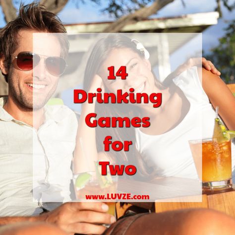 14 Drinking Games for Two People Drinking Game With Boyfriend, Drink Games For 2, At Home Drinking Games, Drinking Board Games For Couples, Date Night Drinking Games, Drinking Games For 2 People, 2 Person Games To Play, Two People Drinking Games, Drinking Game For 2