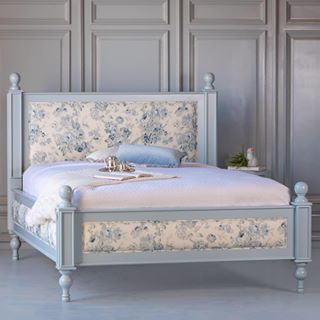 The Beautiful Bed Company (@beautifulbedcompany) • Instagram photos and videos Wood Panelling, Painted Beds, Steel Bed Frame, Beautiful Bed, Steel Bed, Unique Beds, Coastal Chic, The Seaside, Blue Bedroom