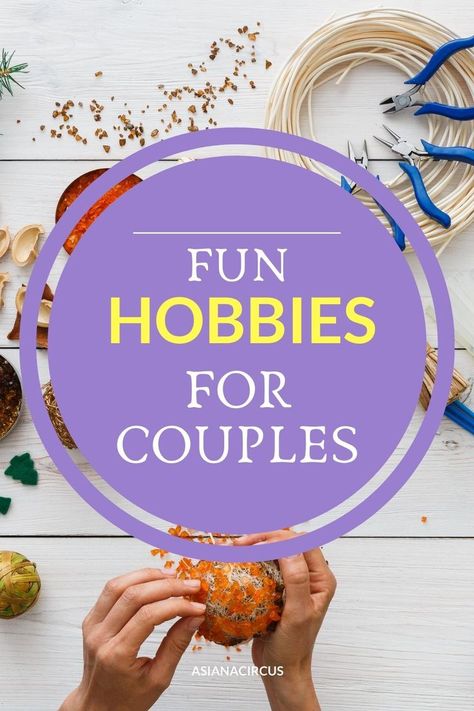 Try the most fun at-home hobbies for couples to do together. You’ll find here cheap and easy couple hobby ideas for new and married couples so you can share and create some new memories and maybe even make some extra money. Couple Hobby Ideas, Diy Crafts For Couples To Do Together, Hobbies For Couples To Do Together, Couples Arts And Crafts, Couples Crafts Together Diy Projects, Couples Craft Ideas, Crafts To Do Together, Craft For Couples To Do Together, Crafts For Couples To Do Together