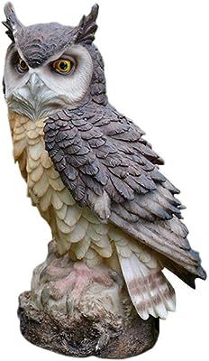 Garden Animal Statues, Japanese Garden Decor, Art Deco Garden, Forest Owl, Owl Statue, Clay Owl, Tiki Statues, Mermaid Statues, Statue Decoration