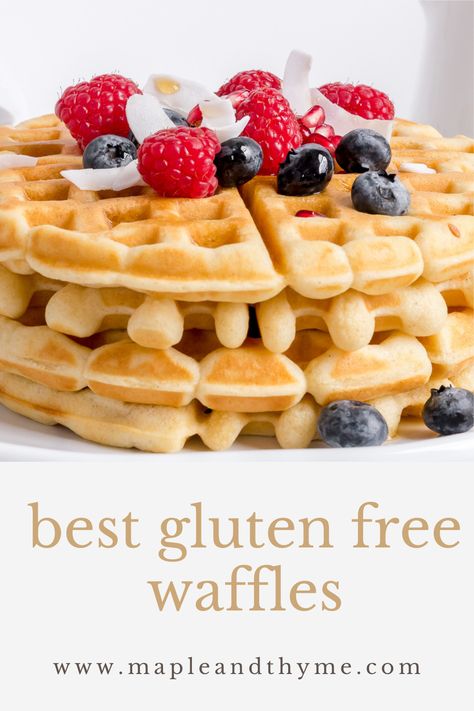 Gluten Free Flour Waffles, Gluten Free Waffles Recipe, Best Gluten Free Waffle Recipe, Waffle Recipe Gluten Free, Gf Waffles, Waffle Gluten Free, Gf Waffle Recipe, King Arthur Waffle Recipe, Best Gluten Free Waffles