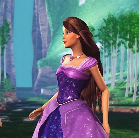 Old Barbie Movies Aesthetic, Old Barbie Movies, Barbie Movies Aesthetic, Purple Barbie, Barbie Purple, Old Barbie, Barbie Nostalgia, Marinette Et Adrien, Princess Charm School