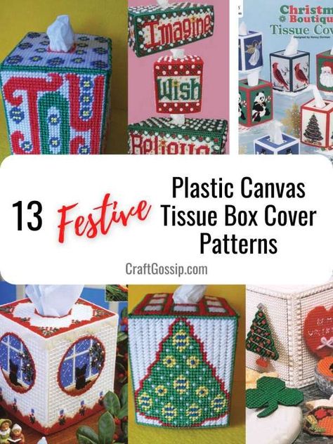 Get ready to decorate for the holidays with one of these beautiful plastic canvas patterns that can be purchased over at Annie’s Craft Store.  I don’t know about you, but I decorate the entire house and I never want … Read More... Plastic Canvas Tissue Box Covers Free, Free Patterns For Plastic Canvas Tissue Box Covers, Plastic Canvas Tissue Box Pattern, Plastic Canvas Tissue Box Cover Patterns Free, Plastic Canvas Christmas Tissue Box, Plastic Canvas Crafts Patterns Free, Diy Tissue Box Covers, Plastic Canvas Tissue Box Covers, Free Plastic Canvas Patterns