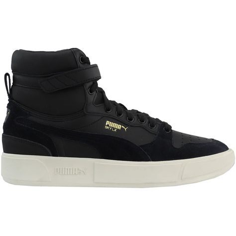 Puma Sky LX Mid Lux High Top Sneakers Black Mens High Top, High Top, Lace Up, Sportstyle Sneakers Mens High Tops, Casual Black, Sneakers Black, Puma Sneaker, High Top, Top Sneakers, High Top Sneakers, High Tops, Casual Shoes