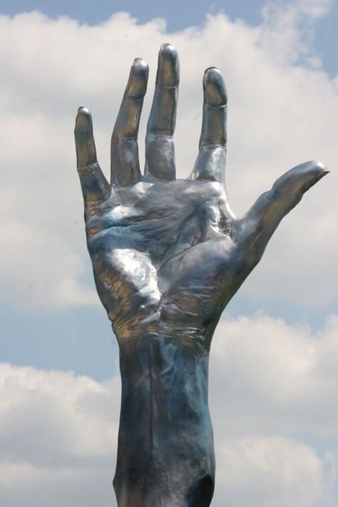 Hand Statue, Hand Sculpture, Artistic Installation, Garden Park, Marble Statues, Human Hand, Outdoor Sculpture, Hand Shapes, Modern Sculpture