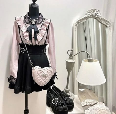 I wish I had money….(ToT)/~~~ Jirai Kei Outfit Ideas, Jirai Fashion, Jirai Kei Outfits, Girly Kei, Angel Bunny, Kei Fashion, Jirai Kei, Kawaii Fashion Outfits, J Fashion