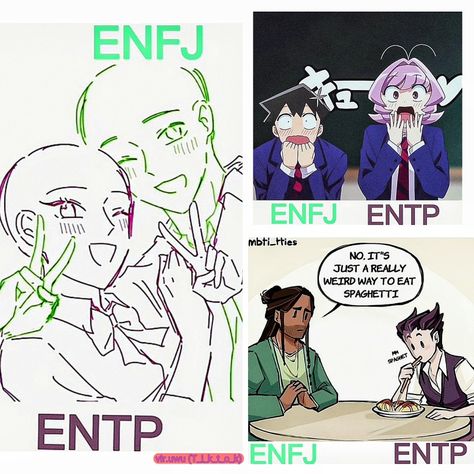 #mbti #entp #enfj Enfj And Entp, Enfj X Entp, Female Entp, Mbti Dynamics, Explorers Mbti, Mbti Entp, Infj And Entp, Entp Personality Type, Mbti Memes