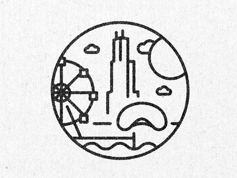 App Icon Ios 16, Chicago Skyline Drawing, Chicago Tattoo Ideas, Chicago Skyline Tattoo, Marathon Tattoo, Chicago Souvenirs, Silver Surfer Comic, Skyline Tattoo, Alice And Wonderland Tattoos