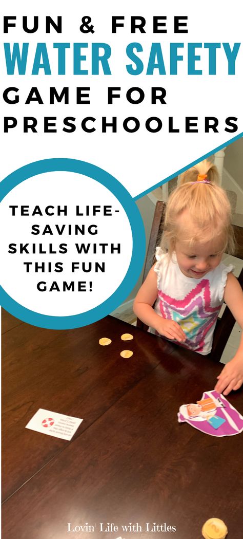 Buoy is a fun game to teach preschoolers about water safety. Earn Safety Coins, buy supplies, and learn how to be safe around water with this free printable game from www.lovinlifewithlittles.com. #watersafety #watersafetyforpreschoolers #howtoteachwatersafety #watersafetygame #watersafetyfortoddlers #safekids #keepkidssafeinwater #safeswimming #swimmingsafety #drowningprevention #freeprintable #printablegame #summersafety #summerlearning Water Safety Activities Preschool, Water Activities For Preschool, Safety Games For Kids, Water Safety Activities, Safety Activities, Safety Games, Game For Preschoolers, Safety Crafts, Swimming Safety