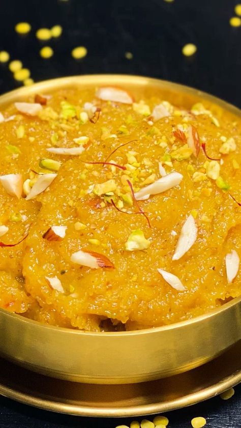 Moong Dal Halwa | saffron, halva, Anacardium occidentale, milk | Moong Dal Halwa There is no other sweet that comes close to Moong Dal Ka Halwa; it is just that mouth-watering. I am sure you will enjoy watching the... | By Meghna's Food Magic - Facebook Dal Ka Halwa, Moong Dal Halwa, Food Magic, Moong Dal, Indian Desserts, Dessert Lover, Mouth Watering, Milk, Quick Saves