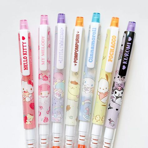 Hello Kitty Mechanical Pencils, Sanrio Mechanical Pencils, Cute Stationary Items, Cute Mechanical Pencils, Sanrio Pencil Case, Sanrio Stationary, Kuru Toga Mechanical Pencil, Hello Kitty Pencil, Walpapers Cute