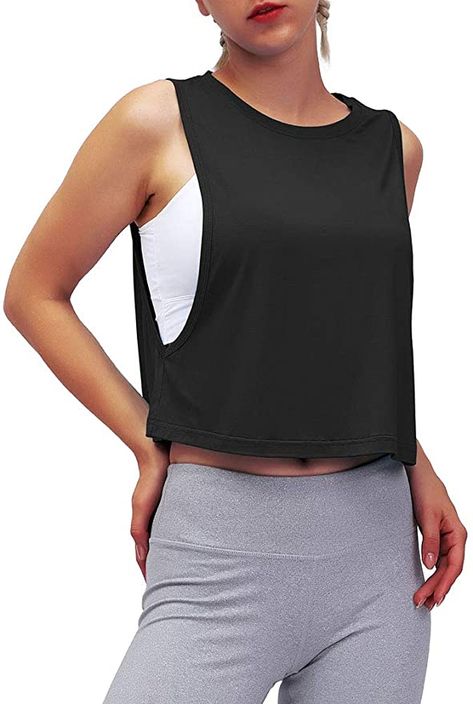 Muscle Crop Top, Workout T Shirts For Women, Cropped Tshirts, Baggy Crop Top, Strong Aesthetic, Women Muscle, Gym Tops Women, Tight Crop Top, Tshirt Tank Top