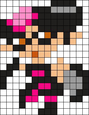 Perler Bead Patterns Invader Zim, Pearler Beads Invader Zim, Splatoon Pixel Art, 8 Bit Splatoon, Perler Bead Patterns Splatoon, Splatoon Perler Beads, Splatoon Cross Stitch, Perler Beads Destiny 2, Easy Pixel Art