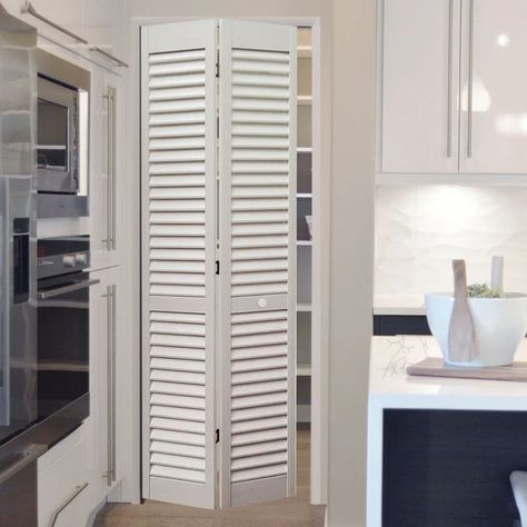 BIFOLD LOUVER DOOR 36" X 82" Louvered Bifold Doors, Louver Door, Louvre Doors, Living Hall, Folding Doors, Room Doors, Bifold Doors, Interior Doors, Menu Furniture